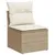 Produktbild 4 för Soffgrupp för trädgården med dynor 9 delar beige konstrotting