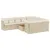 Produktbild 2 för Loungegrupp för trädgården m. dynor 11 delar beige konstrotting