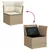 Produktbild 8 för Loungegrupp för trädgården m. dynor 11 delar beige konstrotting