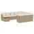 Produktbild 2 för Loungegrupp för trädgården m. dynor 11 delar beige konstrotting