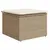 Produktbild 9 för Matgrupp för trädgården med dynor 7 delar beige konstrotting