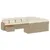 Produktbild 2 för Loungegrupp för trädgården m. dynor 11 delar beige konstrotting