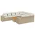 Produktbild 2 för Loungegrupp för trädgården m. dynor 11 delar beige konstrotting