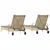 Produktbild 6 för Solsängar med dynor 2 st beige konstrotting