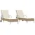 Produktbild 2 för Solsängar med dynor 2 st beige konstrotting