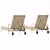 Produktbild 6 för Solsängar med dynor 2 st beige konstrotting