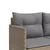 Produktbild 6 för Soffgrupp för trädgården med dynor 5 delar beige konstrotting