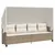 Produktbild 3 för Soffgrupp för trädgården med dynor 5 delar beige konstrotting