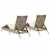 Produktbild 7 för Solsängar med dynor 2 st beige konstrotting