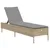 Produktbild 4 för Solsängar med dynor 2 st beige konstrotting