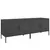 Produktbild 2 för Tv-bänk 2 st svart 68x39x50,5 cm stål