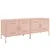 Produktbild 2 för Tv-bänk 2 st rosa 68x39x50,5 cm stål