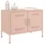 Produktbild 4 för Tv-bänk 2 st rosa 68x39x50,5 cm stål