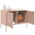 Produktbild 5 för Tv-bänk 2 st rosa 68x39x50,5 cm stål