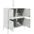 Produktbild 5 för Skänk vit 68x39x79 cm stål