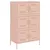 Produktbild 2 för Högskåp rosa 68x39x113 cm stål