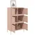 Produktbild 5 för Högskåp rosa 68x39x113 cm stål