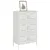 Produktbild 4 för Högskåp vit 68x39x113 cm stål