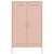 Produktbild 6 för Högskåp rosa 68x39x113 cm stål