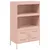 Produktbild 2 för Högskåp rosa 68x39x113 cm stål