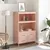 Produktbild 3 för Högskåp rosa 68x39x113 cm stål