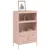 Produktbild 4 för Högskåp rosa 68x39x113 cm stål