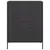 Produktbild 6 för Skänk svart 68x39x89 cm stål