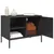 Produktbild 5 för Tv-bänk svart 68x39x50,5 cm stål