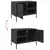 Produktbild 10 för Tv-bänk svart 68x39x50,5 cm stål