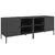 Produktbild 2 för Tv-bänk 2 st svart 68x39x50,5 cm stål