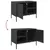 Produktbild 12 för Tv-bänk 2 st svart 68x39x50,5 cm stål