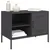 Produktbild 4 för Tv-bänk 2 st svart 68x39x50,5 cm stål
