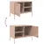 Produktbild 11 för Tv-bänk rosa 68x39x50,5 cm stål