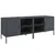Produktbild 2 för Tv-bänk 2 st antracit 68x39x50,5 cm stål