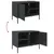 Produktbild 12 för Tv-bänk 2 st antracit 68x39x50,5 cm stål