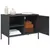 Produktbild 5 för Tv-bänk 2 st antracit 68x39x50,5 cm stål