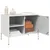 Produktbild 5 för Tv-bänk vit 68x39x50,5 cm stål