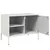 Produktbild 9 för Tv-bänk vit 68x39x50,5 cm stål