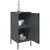 Produktbild 5 för Skänk antracit 36x39x79 cm kallvalsat stål