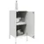Produktbild 5 för Skåp 2 st vit 36x39x79 cm stål