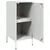 Produktbild 10 för Skåp 2 st vit 36x39x79 cm stål