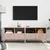 Produktbild 3 för Tv-bänk 2 st rosa 68x39x50,5 cm stål
