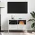 Produktbild 3 för Tv-bänk vit 68x39x50,5 cm stål