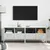 Produktbild 3 för Tv-bänk 2 st vit 68x39x50,5 cm stål