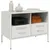 Produktbild 4 för Tv-bänk 2 st vit 68x39x50,5 cm stål