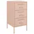 Produktbild 2 för Sängbord rosa 36x39x68 cm stål