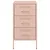 Produktbild 6 för Sängbord rosa 36x39x68 cm stål