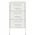 Produktbild 6 för Sängbord 2 st vit 36x39x68 cm stål