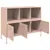 Produktbild 11 för Skåp rosa 100,5x39x79 cm stål