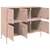 Produktbild 11 för Skåp rosa 100,5x39x79 cm stål